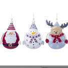 YUIP 3pcs Weihnachtsanhänger Weihnachtsdeko